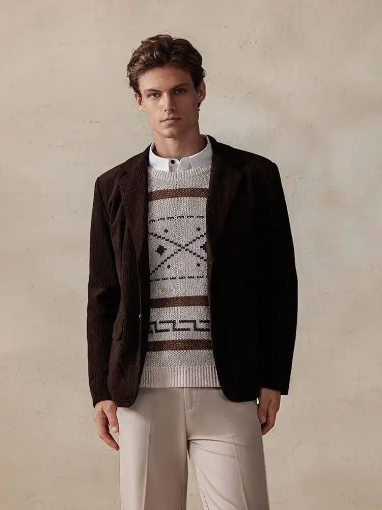 Corduroy Blazer Jacket