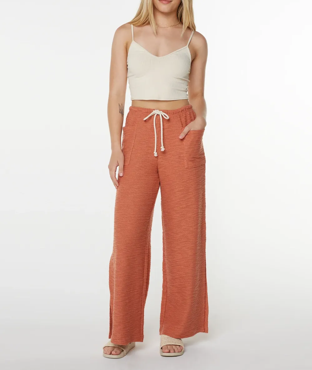 High-Waisted, Fine-Textured Women's Wide-Leg Pants