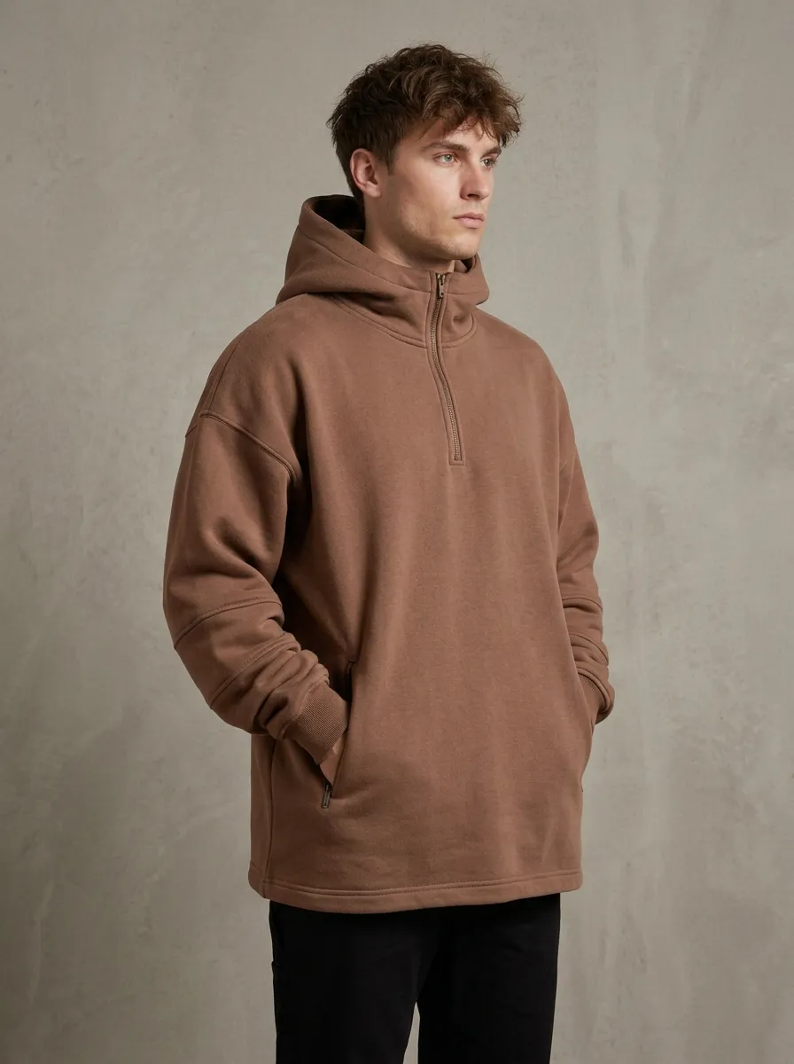 All Day Quarter Zip Unisex Pullover Hoodie