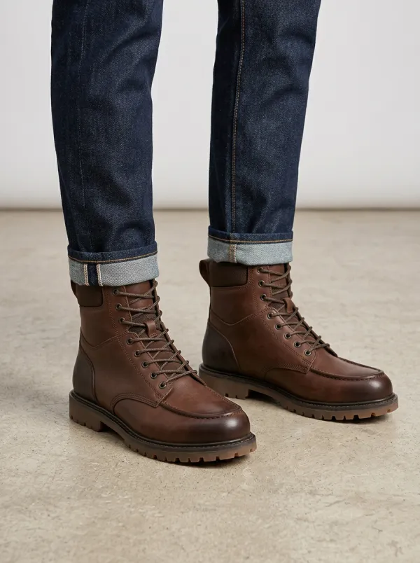 Men's Lace-Up Work Boots Lace