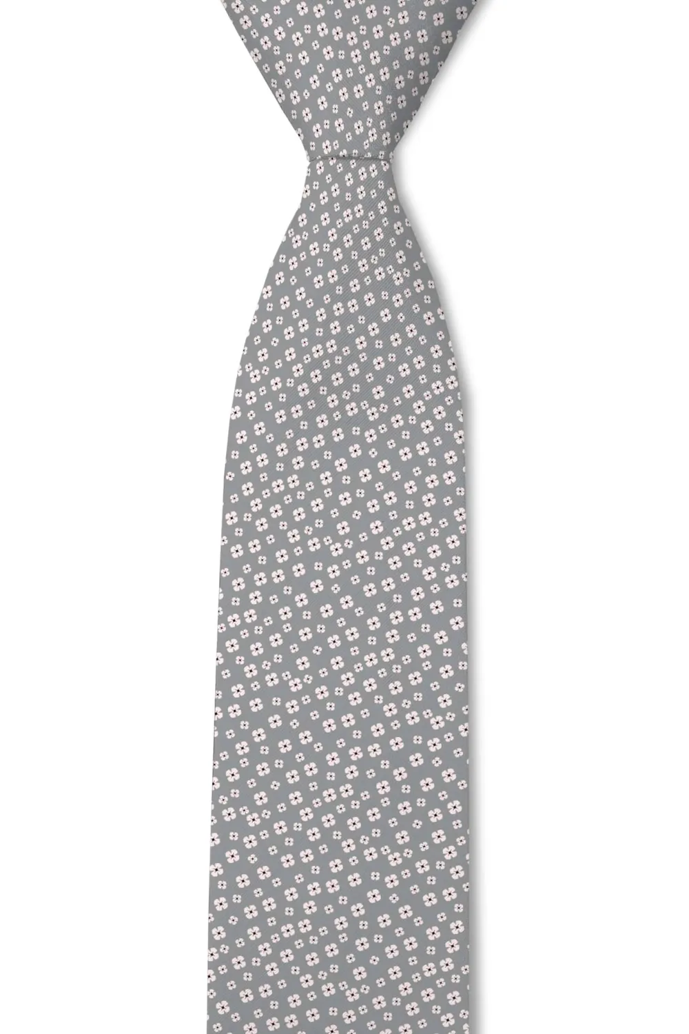 Micro Botanical Floral Pattern Necktie