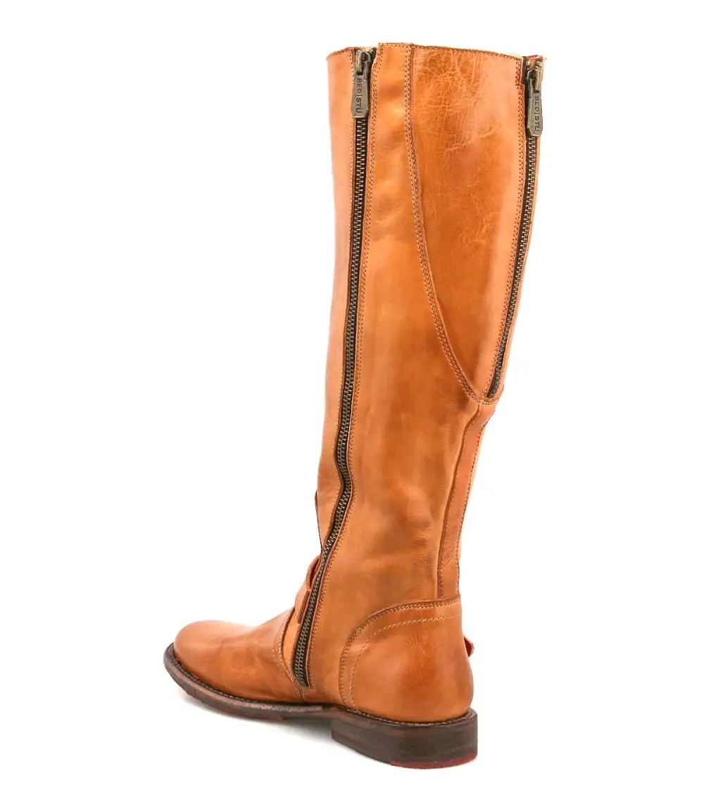 Buckled Layered Riding Boots