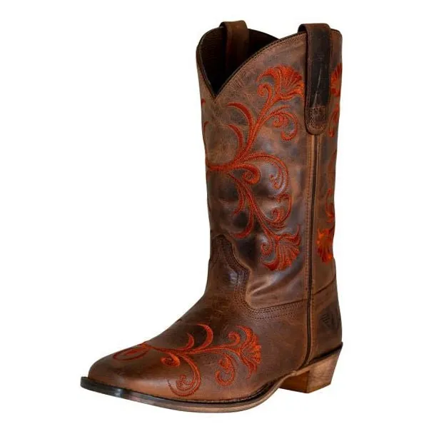 Polished Layered Shaft Men's Western Boots