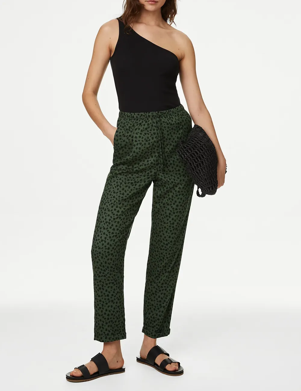 Womens Casual Tapered Trousers