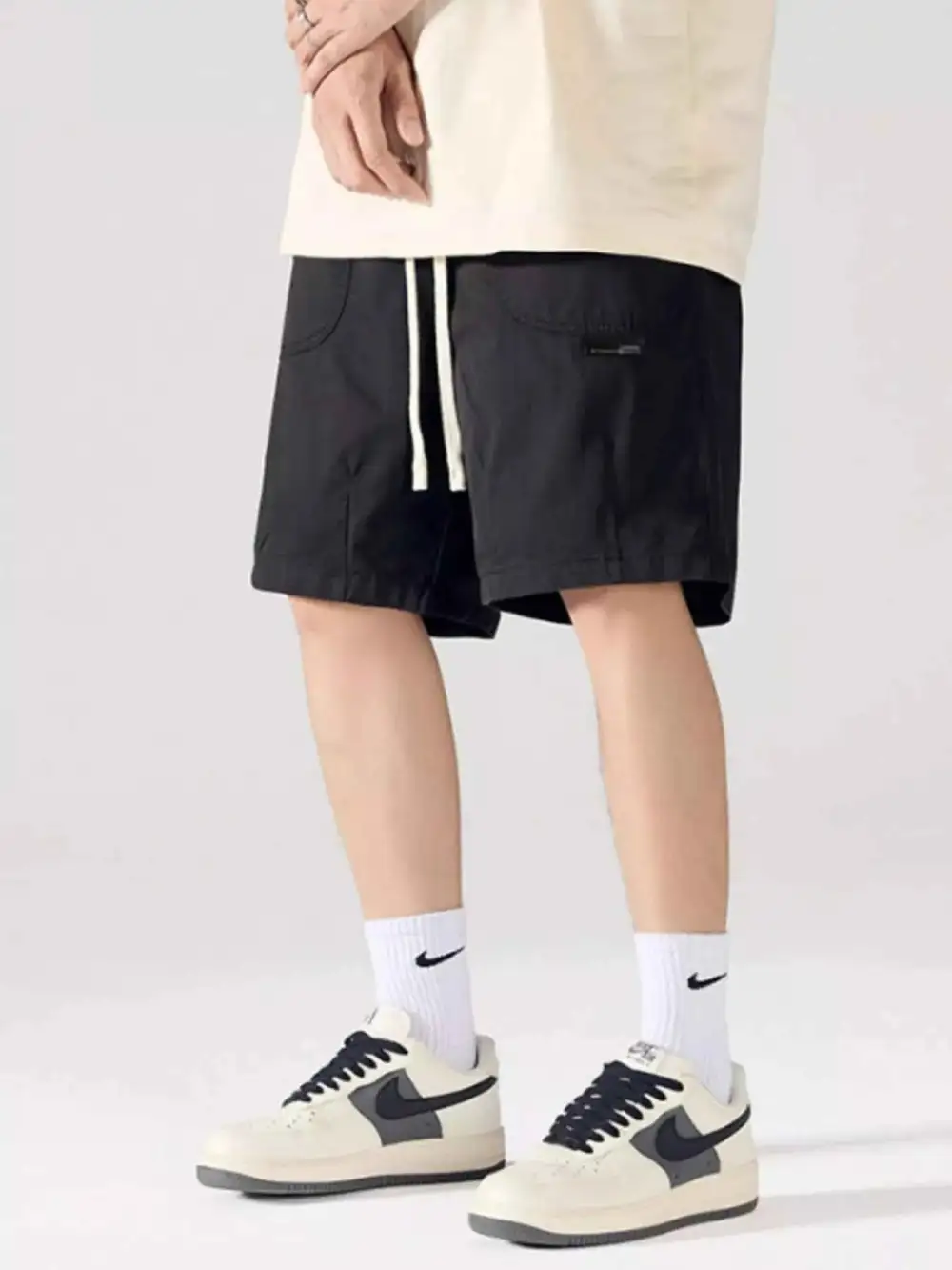 Cargo Drawstring Shorts