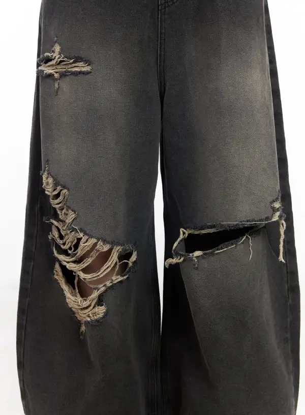Streetwear Distressed Baggy Jeans