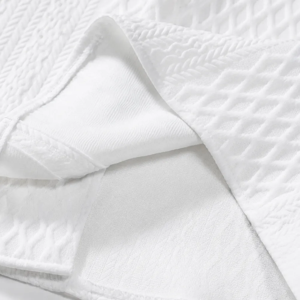 Textured Knit Polo Shirt