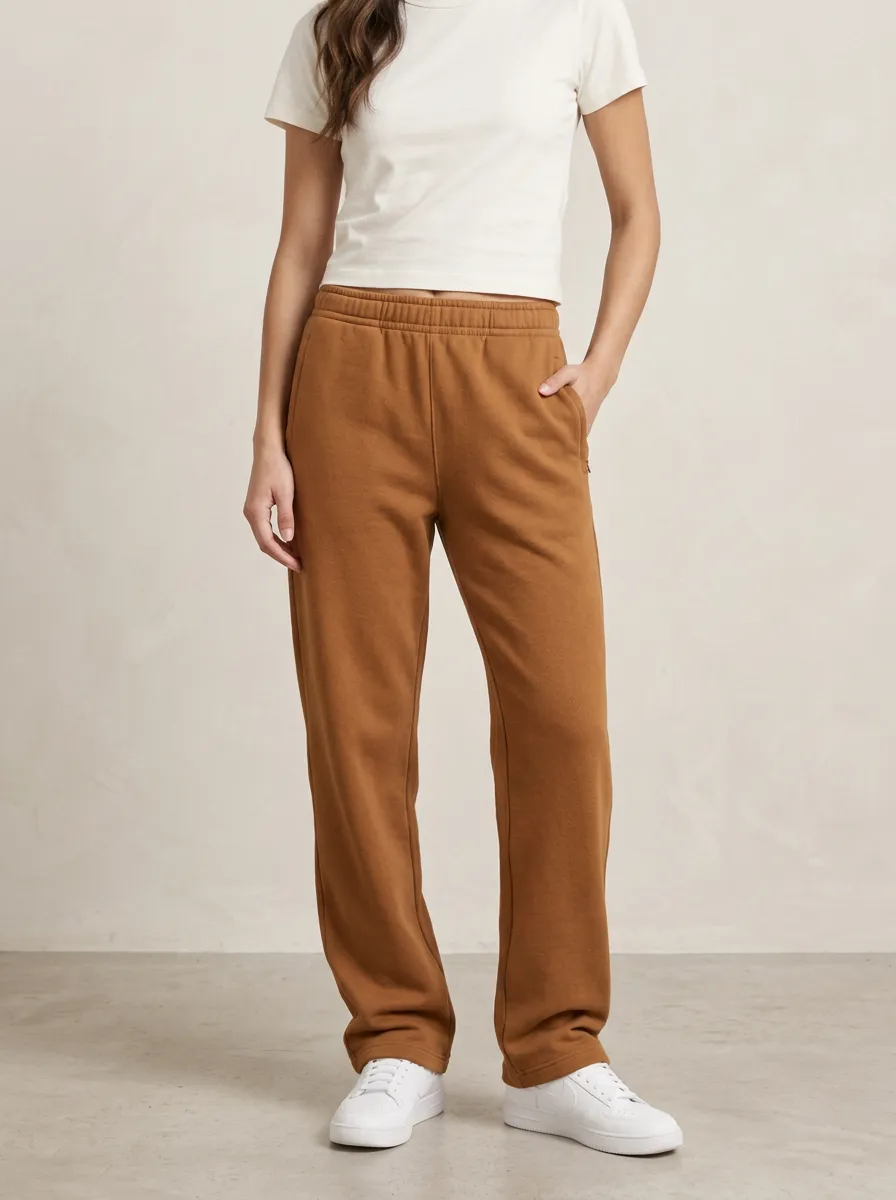 Unisex Flexible Leisure Fleece Sweatpants