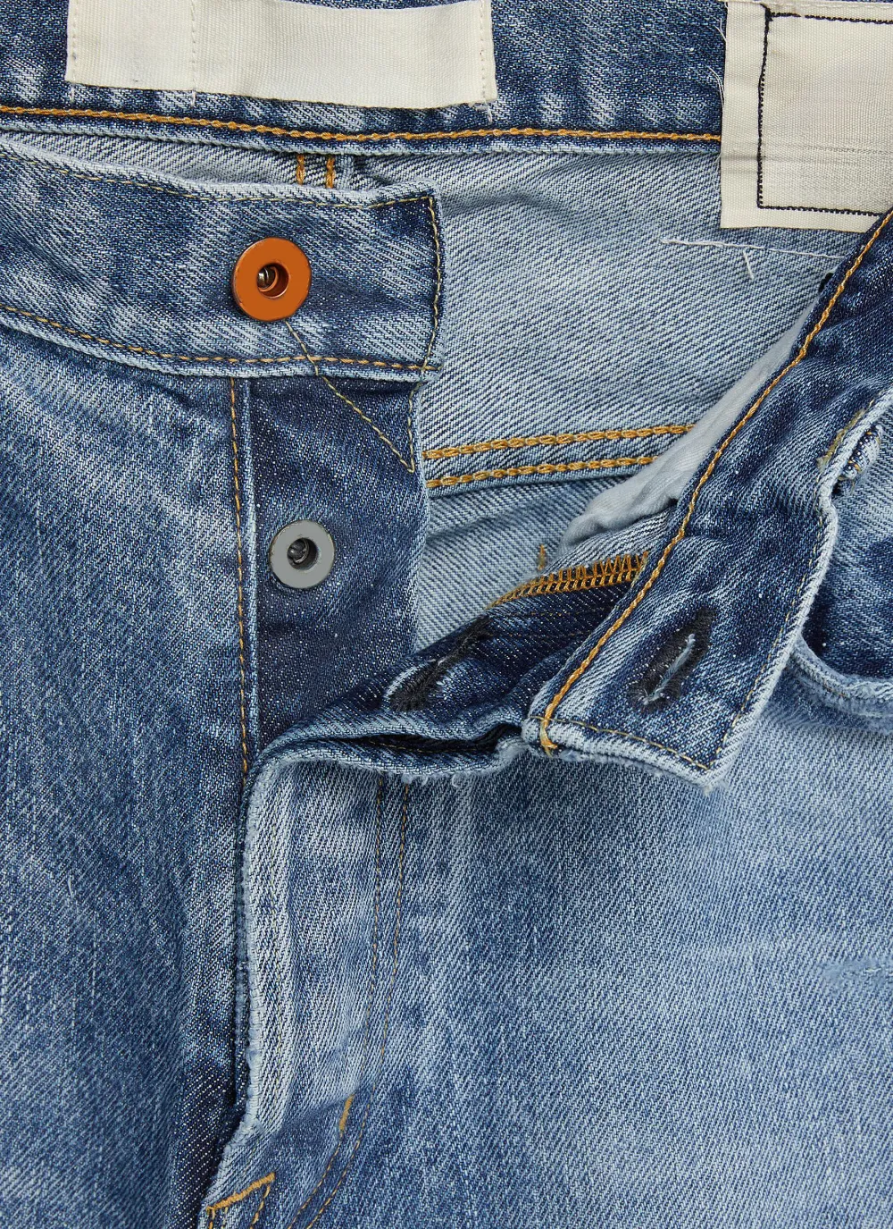 Simple Soft Straight-Cut Light Blue Cottom Jeans
