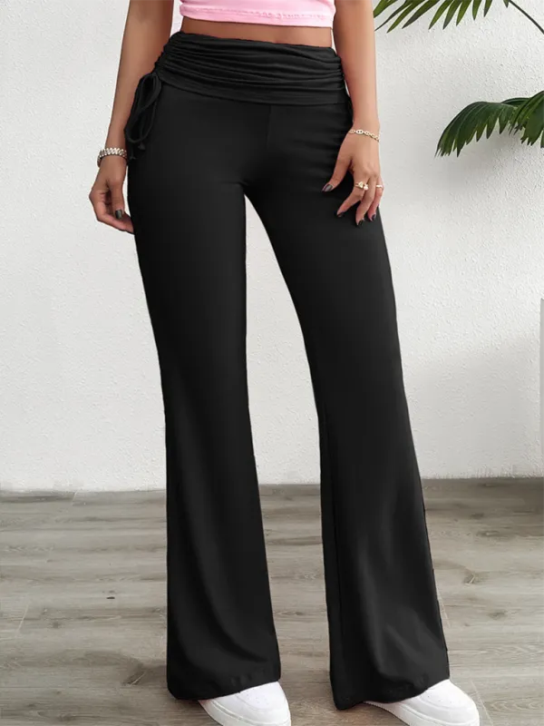 Clean Slim Fit Pleated Trousers Pants