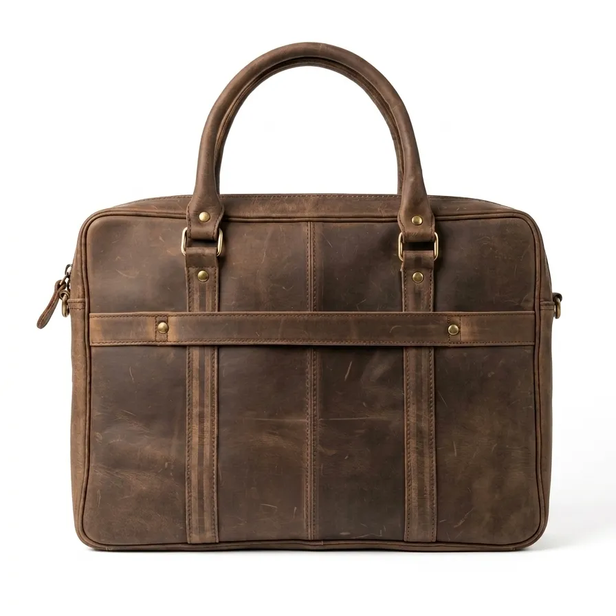 Vintage Grain Work Briefcase