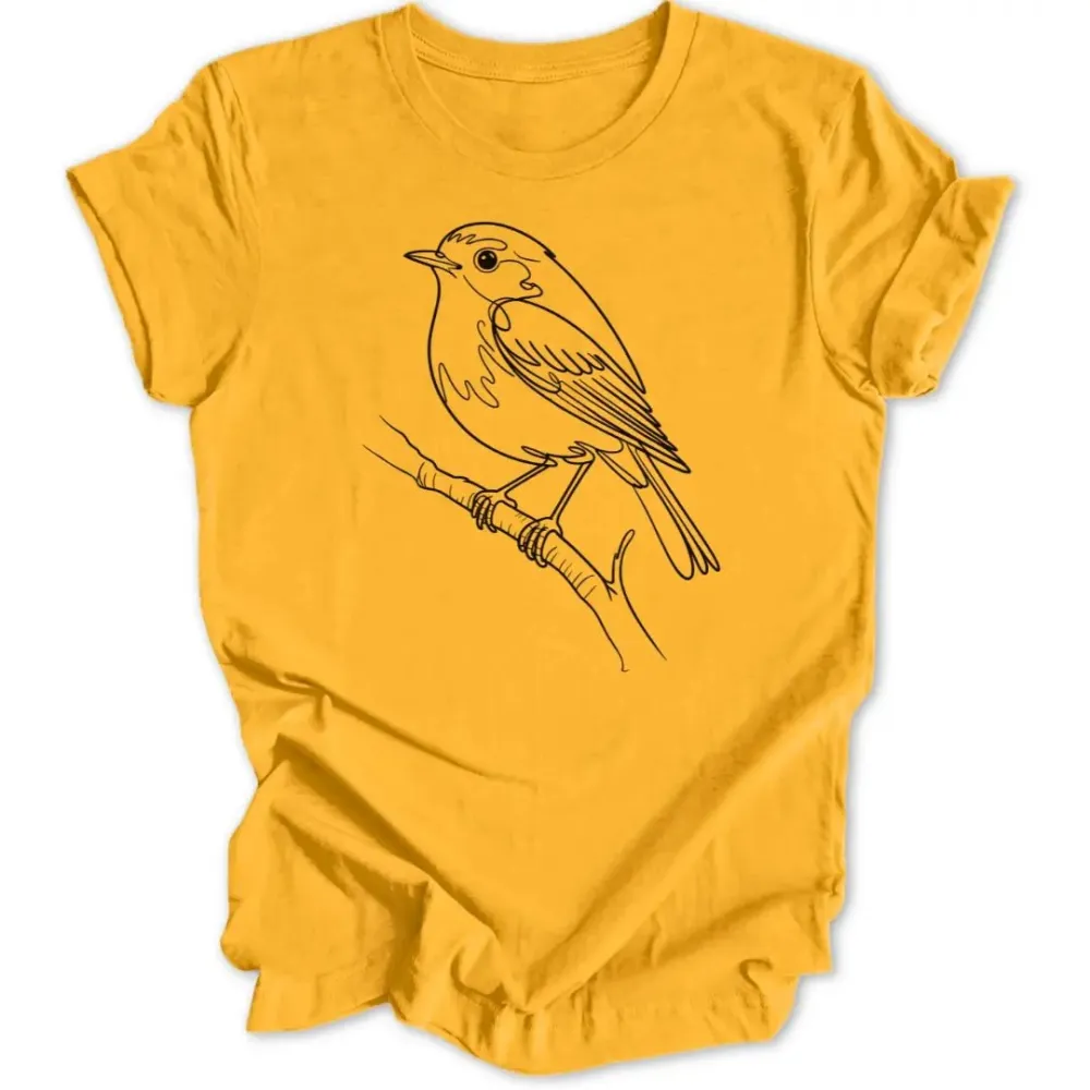 Minimalist Bird Unisex T-Shirt