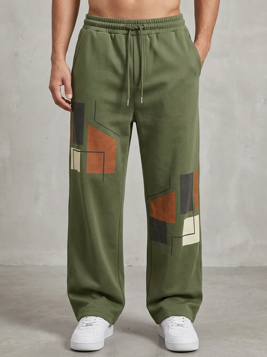Unisex Graphic Geometry Everyday Joggers