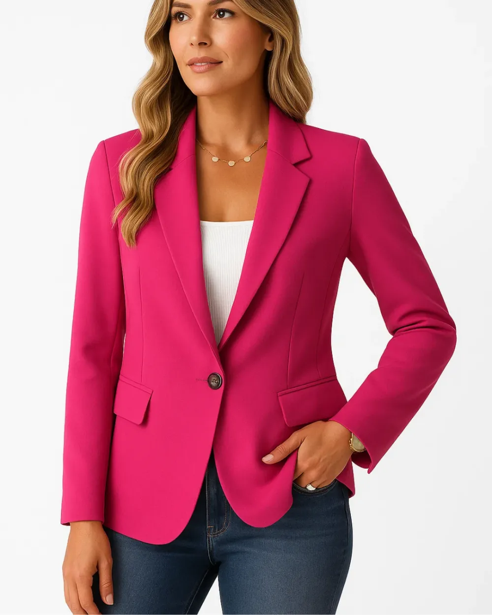 Fitted Business Casual Blazer