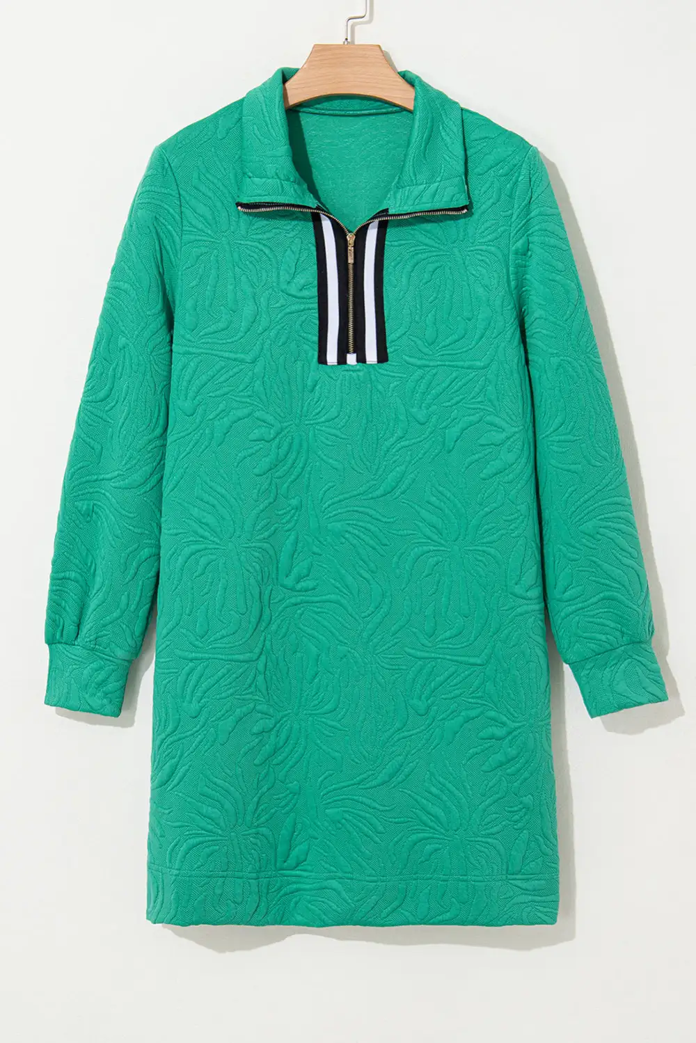 Drape Zip Front Dress