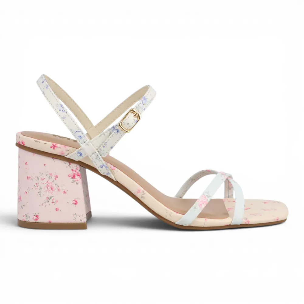 Nadalia Floral Block Heel
