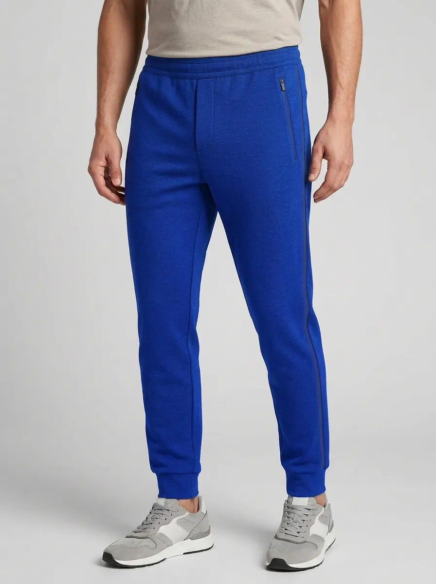 Dynamic Zipper Pocket Slim Fit Silhouette Men's Sweatpants