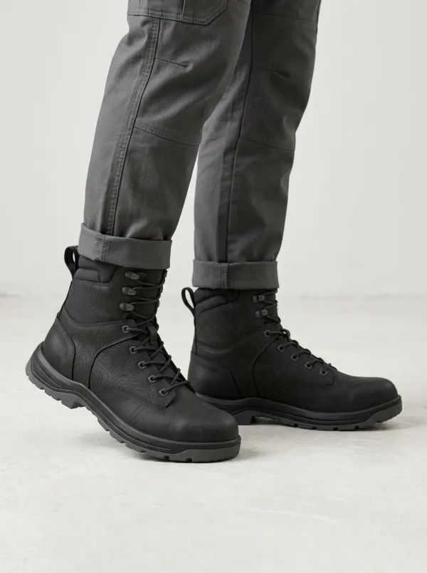 Men's Topographic Pattern Work Boots