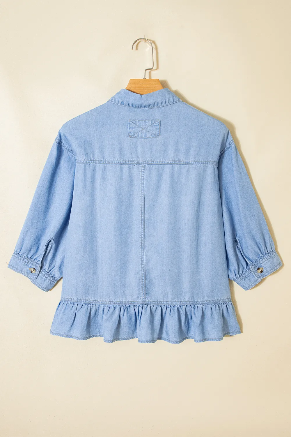 Beau Blue Half Sleeve Button Shirt