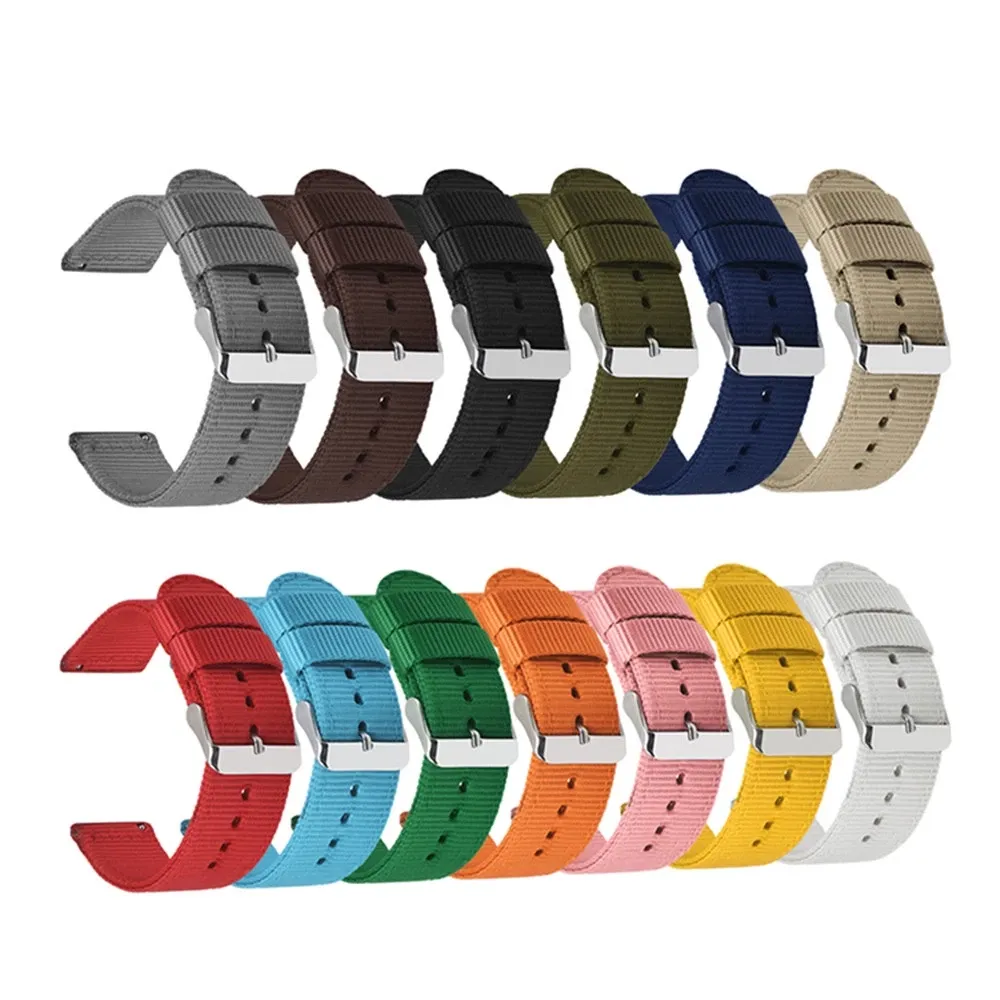 Nylon Watch Strap Replacement Band – Adjustable Sport Wristband