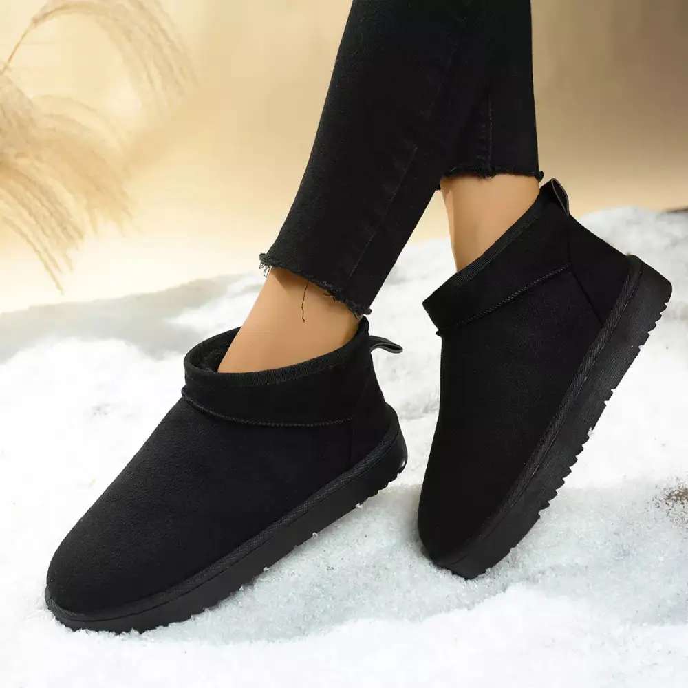 Structured Round Toe Platform Boots