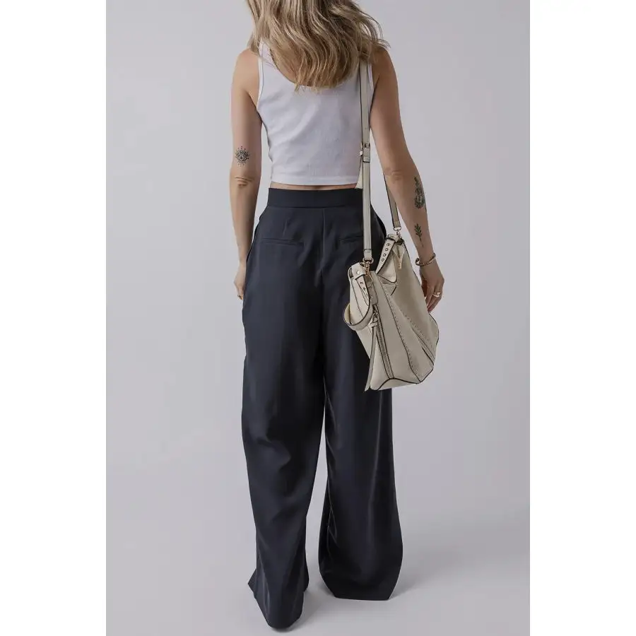 Chic Wide Leg Pants with Pockets