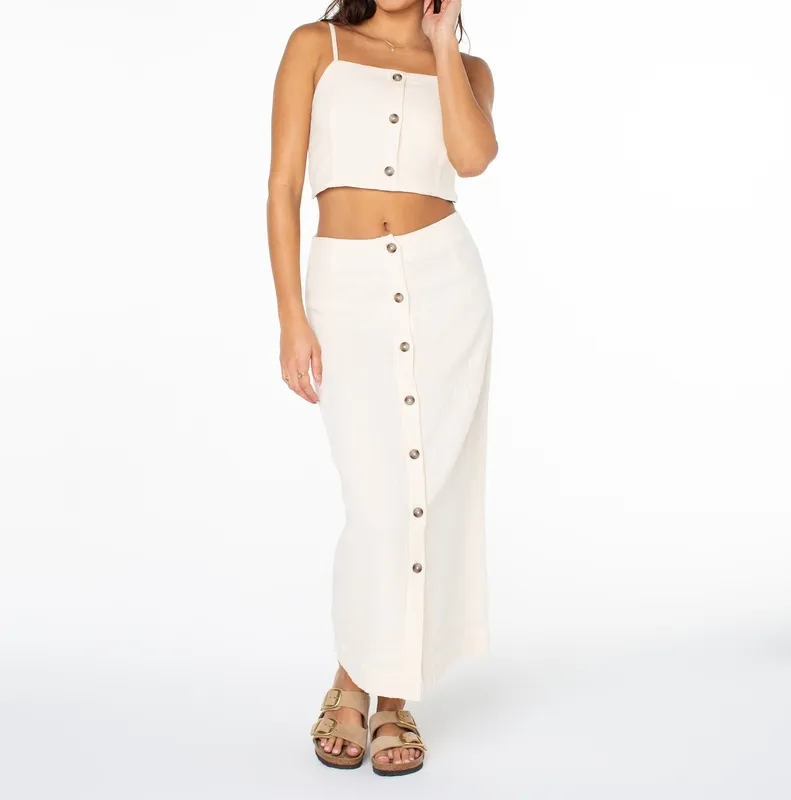 Relaxed Draped Mini Skirt