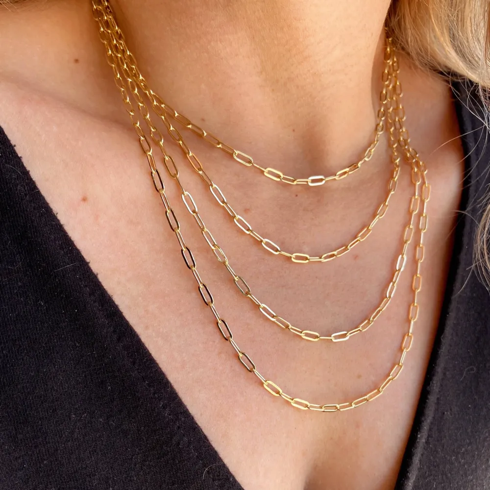 Modern Modern Paperclip Chain Necklace