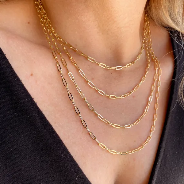 Modern Modern Paperclip Chain Necklace