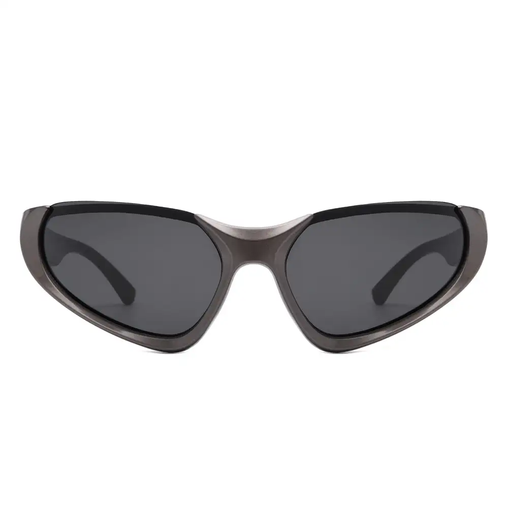 Rectangle Retro Wrap Around Sunglasses