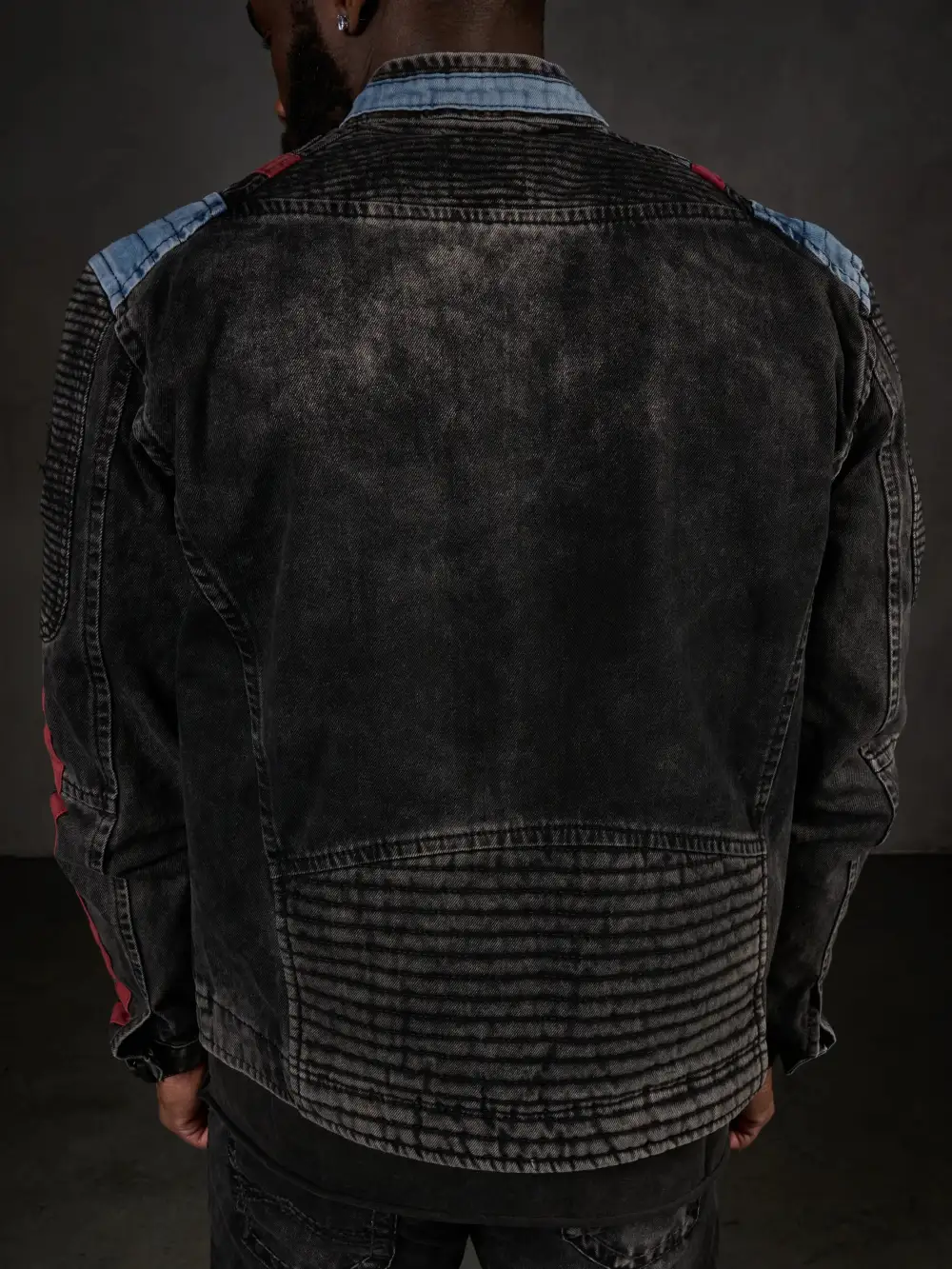 Minimal Hooded Denim Jacket