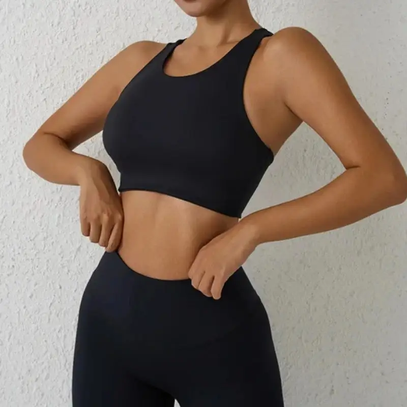 Sports Bra with Asymmetric Back