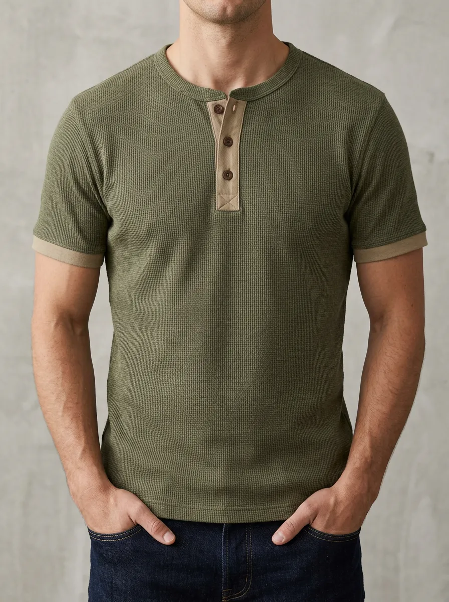 Modern Performance Men's Short-Sleeve Henley Shirt