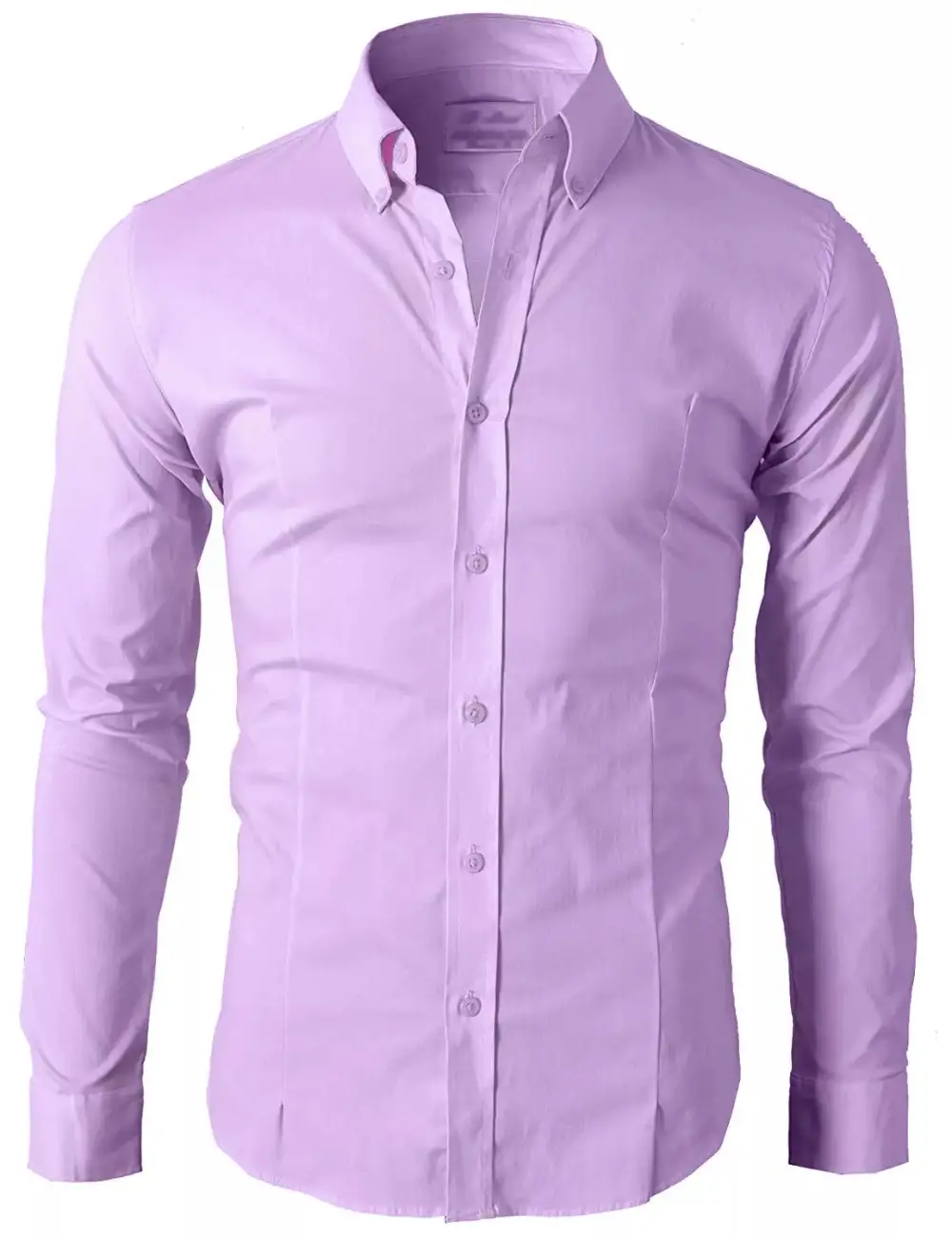 Button Down Long Sleeve Slim Fit Dress Shirt