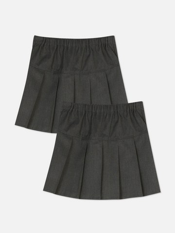 3-8yrs | 2pk Pleated School Skirts detail 3