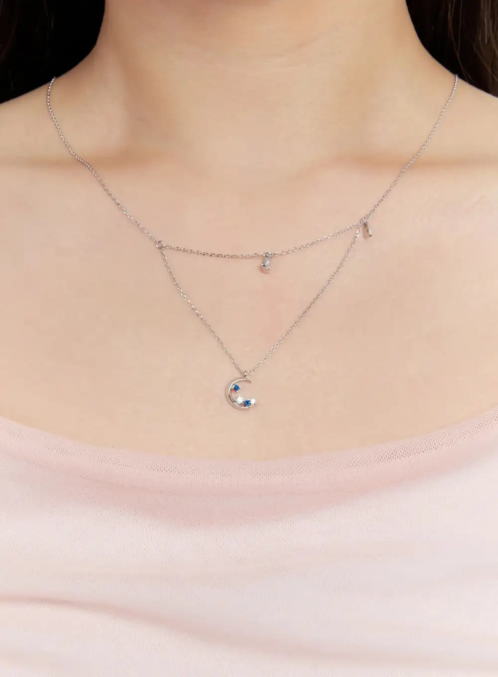 Chain Crescent Necklace