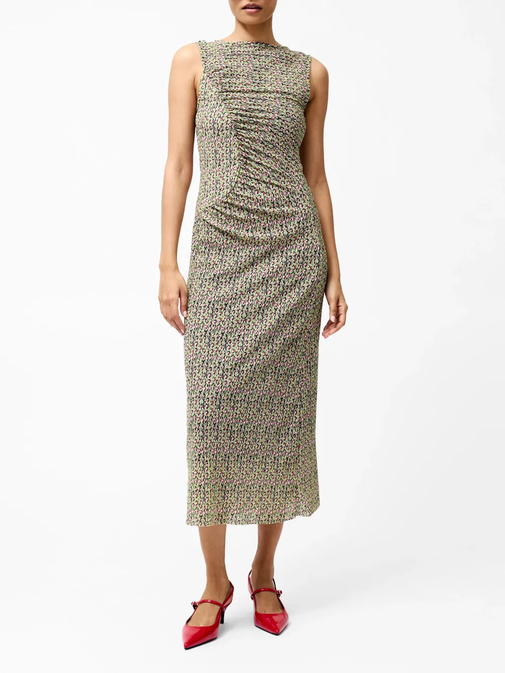 Playful Art Print Sleeveless Dress