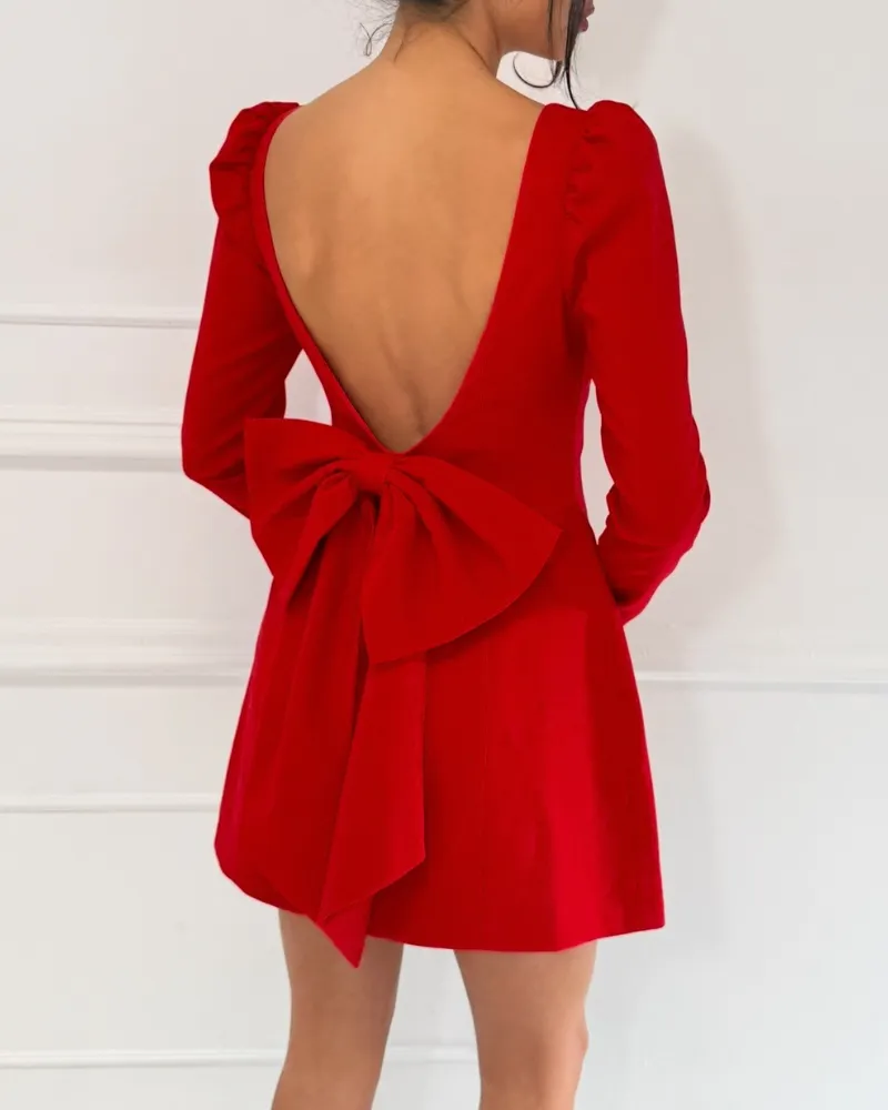 Square Neck Mini Dress