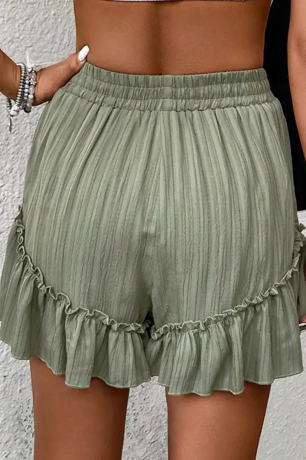 Easy Fit Ruffle Hem Shorts