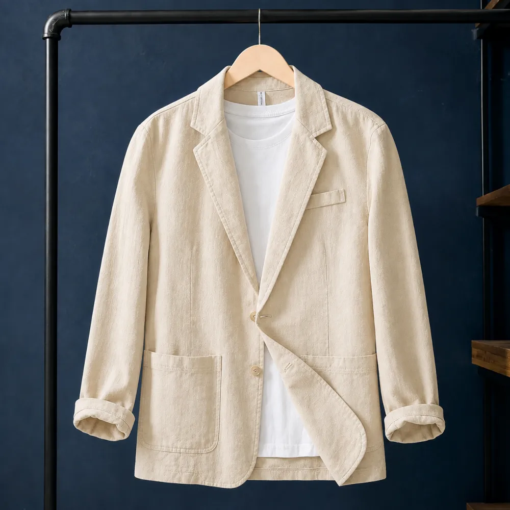Notched-Lapel Relaxed Jacket