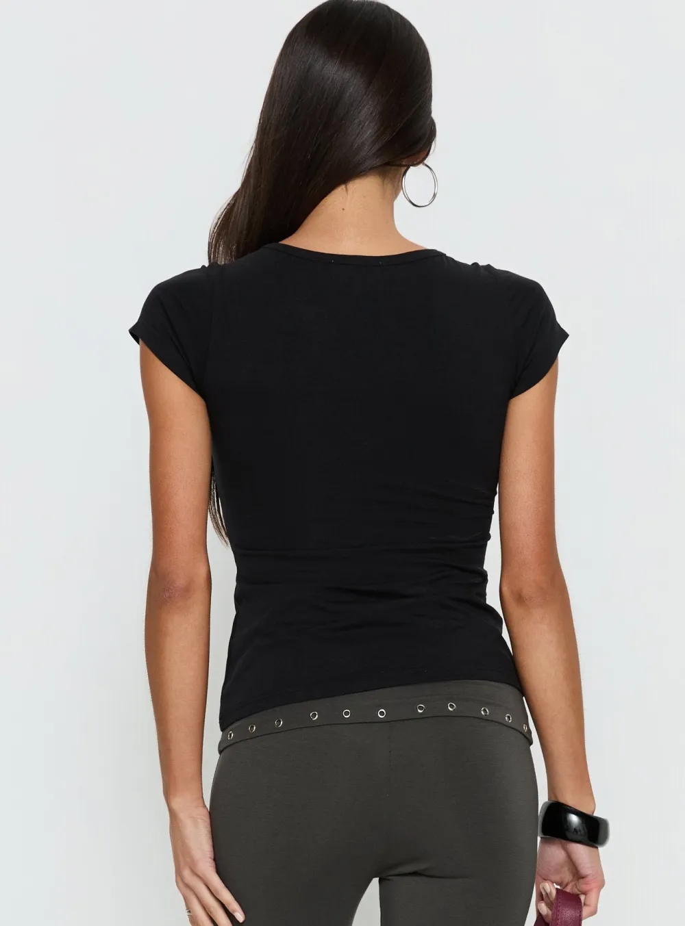Black and Yellow Relaxed Graphic Tee
