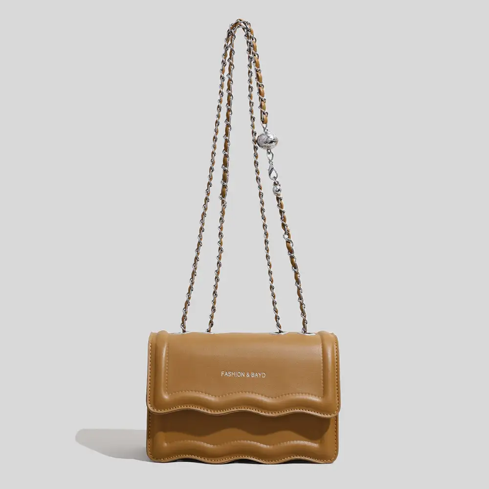 Solid Chain Shoulder Bag