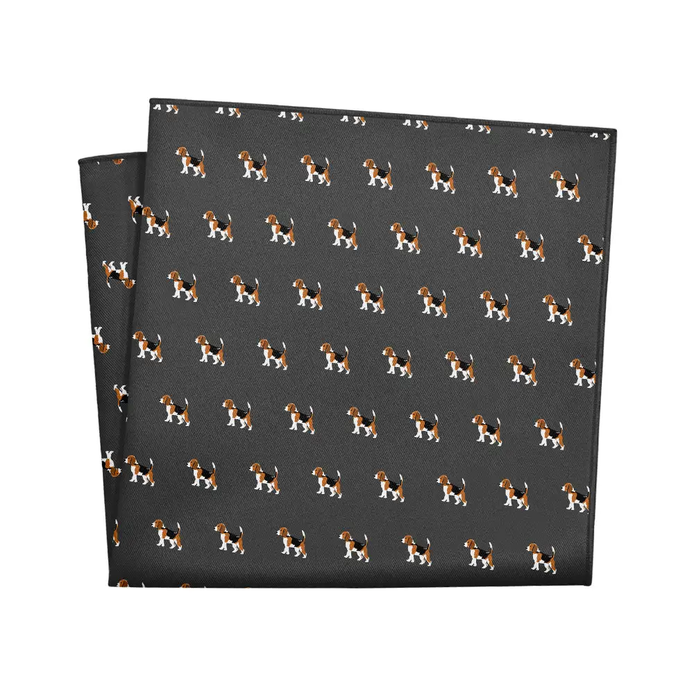 Smart Tailored Animal Motif Dog Motif Pocket Square