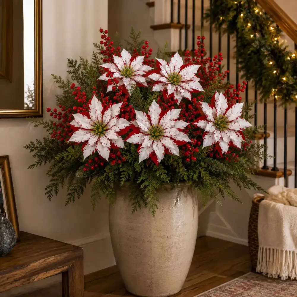 🔥Last Day 49% OFF🌺🎄Christmas Poinsettia Planter Inserts