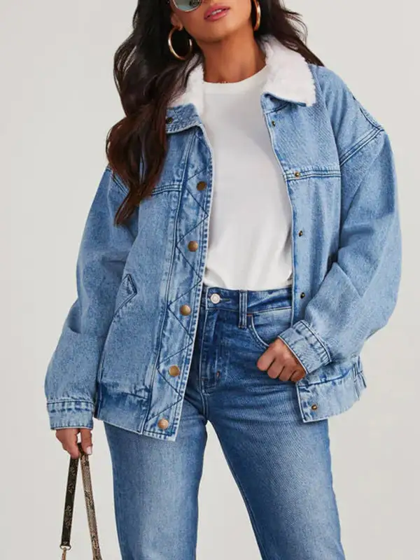 Lapel-Collar Wide-Lapel Collared Quilted Jacket