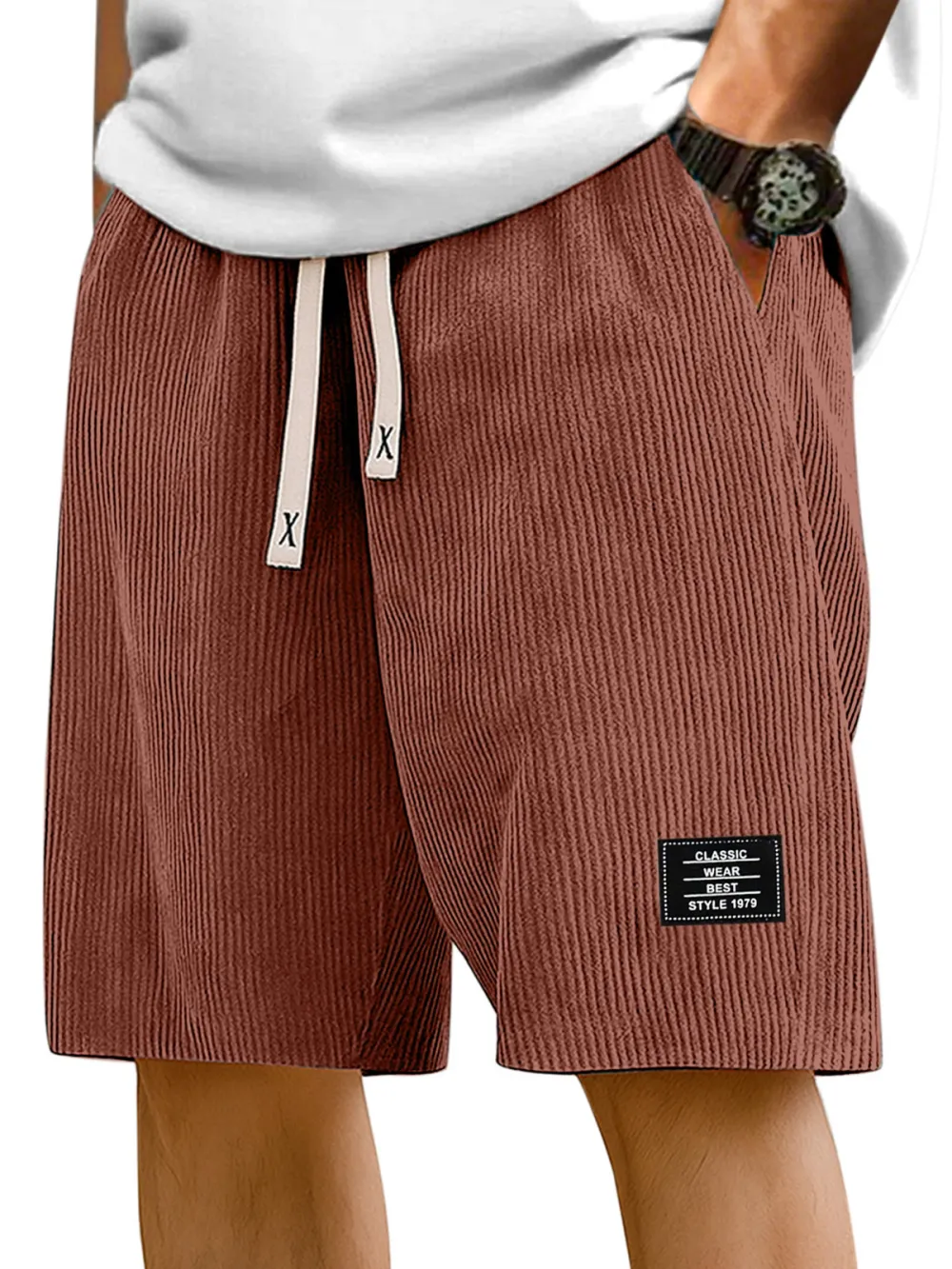 Relaxed Striped Casual Shorts
