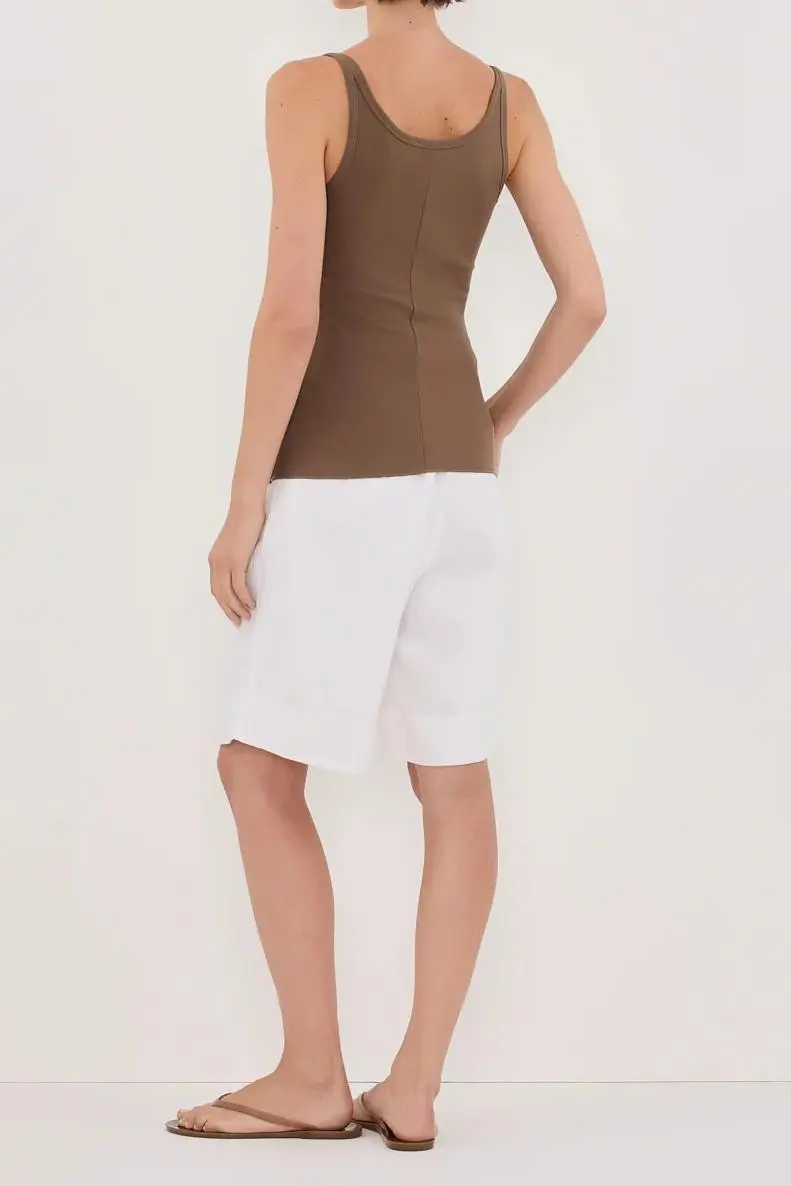 LOW SCOOP KNIT TANK