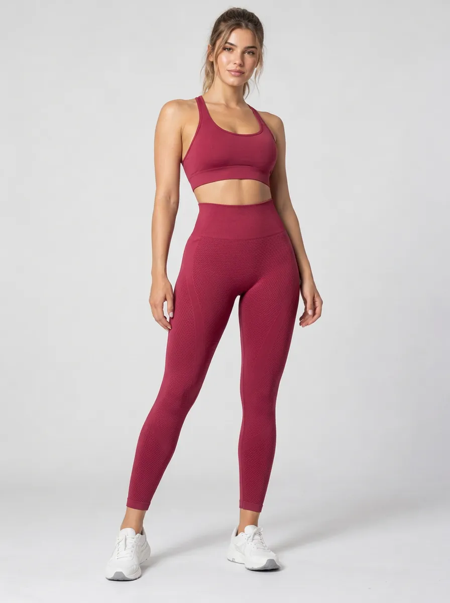 Women's Sculpted Workout Printed Seamless Fitness Leggings