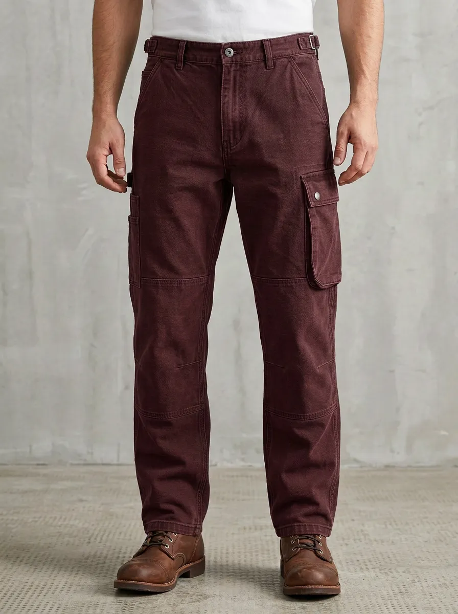 Men's Relaxed Canvas Casual Workwear Pants