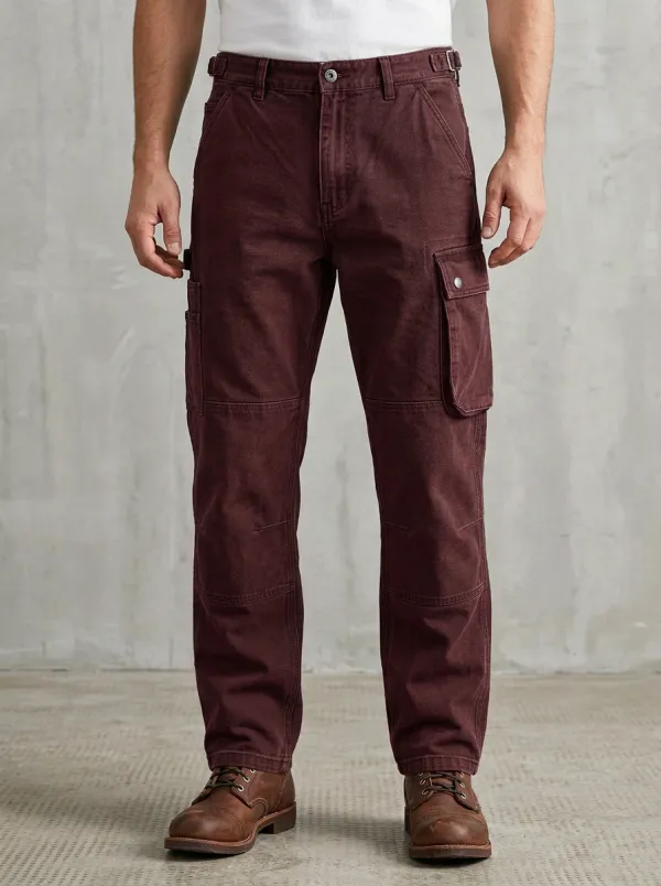 Men's Relaxed Canvas Casual Workwear Pants